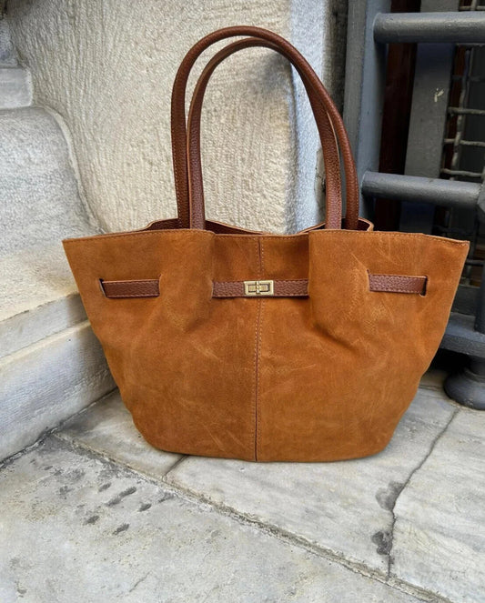 Leo Suede Hazel Bag