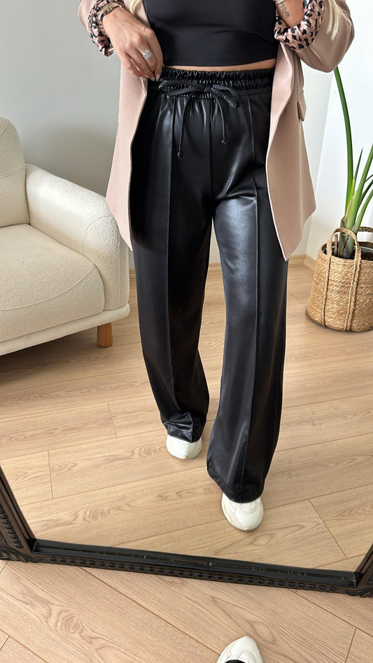 Leather sport pants