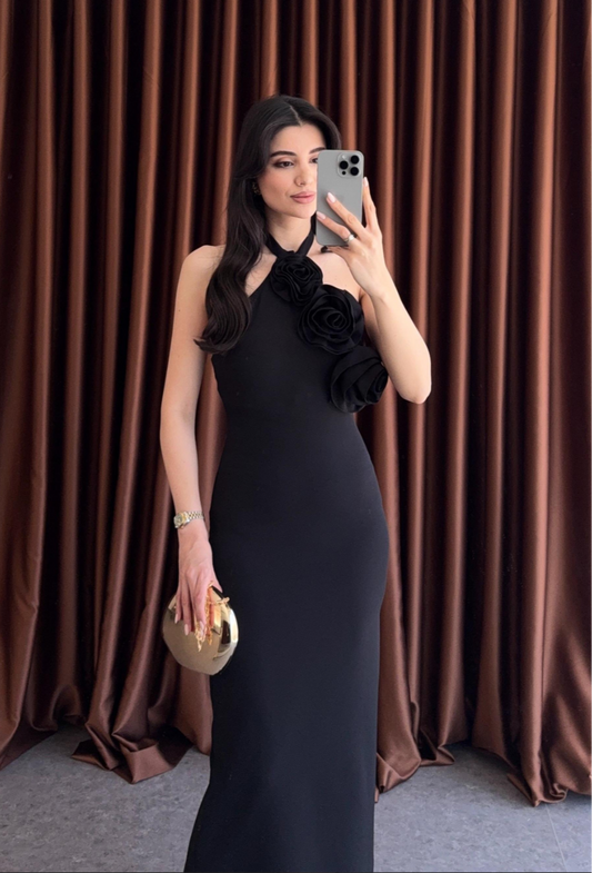 Faia Black Dress