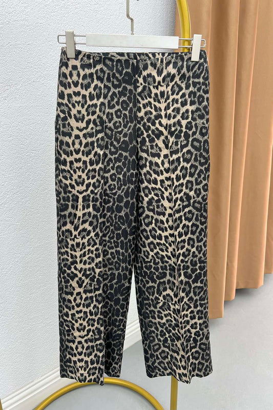 Leopard black pant