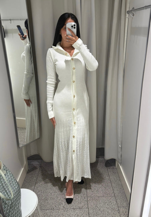 Assel offwhite Triko Dress