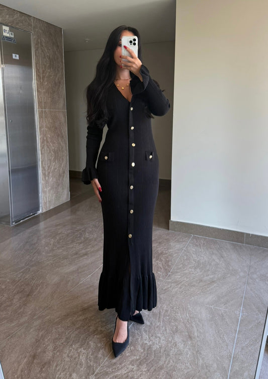 Julia Black Triko Dress