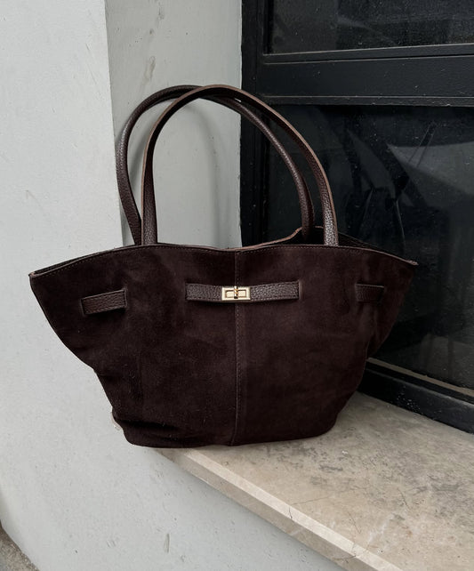Leo Suede Brown bag