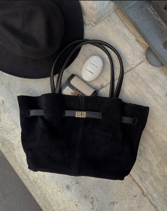 Leo Suede Black bag